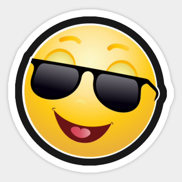 Sunglasses Emoji Sunglasses Emoji Sticker TeePublic